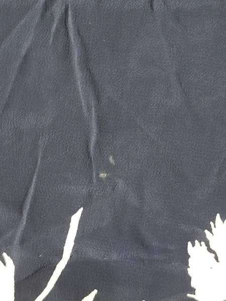 Navy Blue with White Flowers Dress (as-is) <br> (B-39" W-29" H-41")