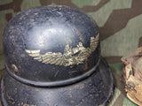 Original Luftschutz Stahlhelm Helmet AS-IS