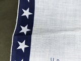 US Navy Anchor and Stars Sweetheart Hankie