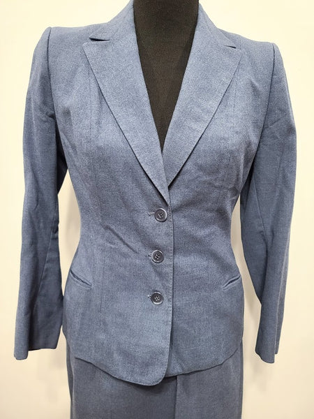 Cornflower Blue Skirt Suit <br> (B-35" W-26" H-39")