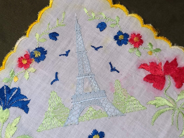 Souvenir de Paris Hankie