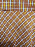 Orange Plaid Dress <br> (B-35" H-27.5" H-38")
