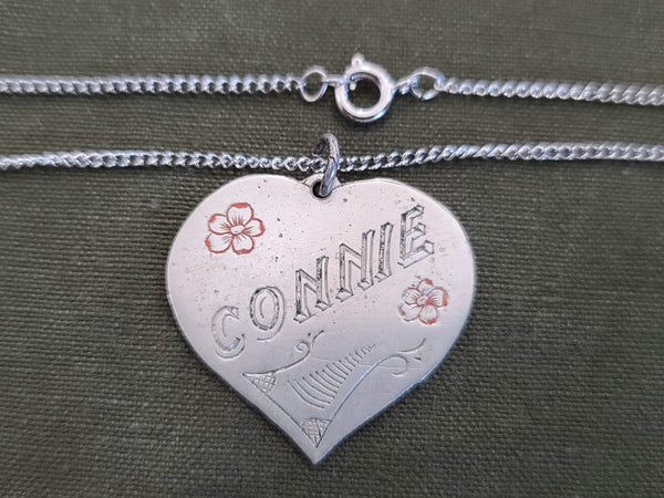 North Africa 1943 Connie Aluminum Handmade Necklace