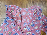 Pink Flower Long Sleeve Dress <br> (B-38" W-33" H-44")