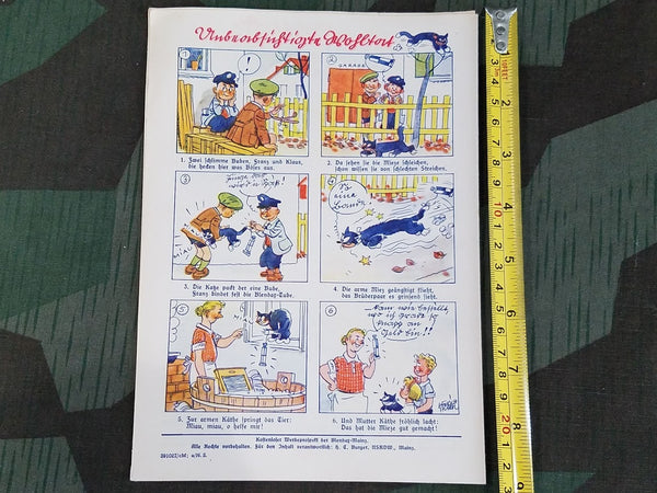 Original Blendax Toothpaste Advertisement Leaflet