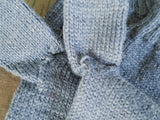 Large Size "Luftwaffe Blue" Knit Mittens