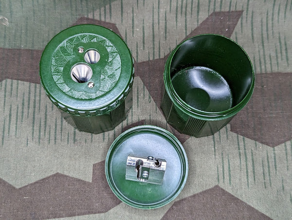 Reproduction Green Bakelite Double Pencil Sharpener