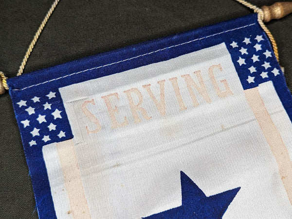 Serving Our Country In Service Window Flag