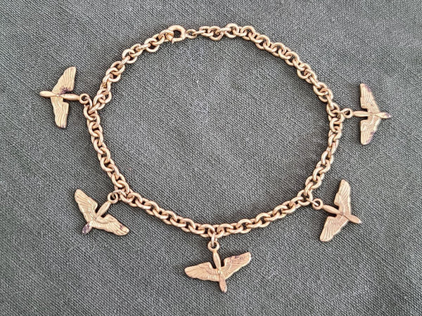 Army Air Corps Wings Charm Bracelet