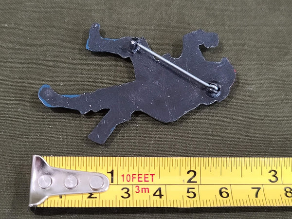 Celluloid Soldier Pin
