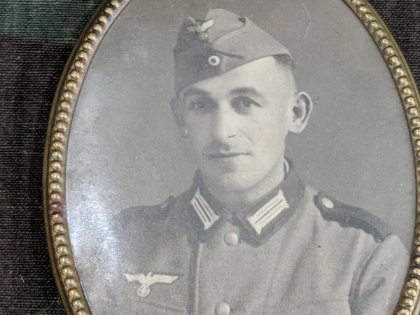 Pocket Mirror with Soldier's Photo