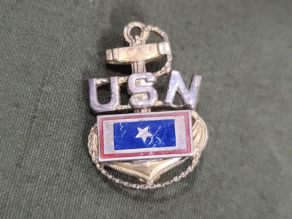 Navy In Service Star USN Pin Sterling