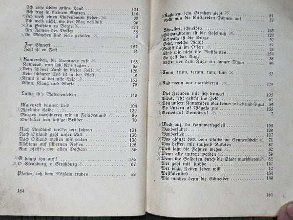 Hitler Jugend HJ Song Book Hand Written Extra Song 1935