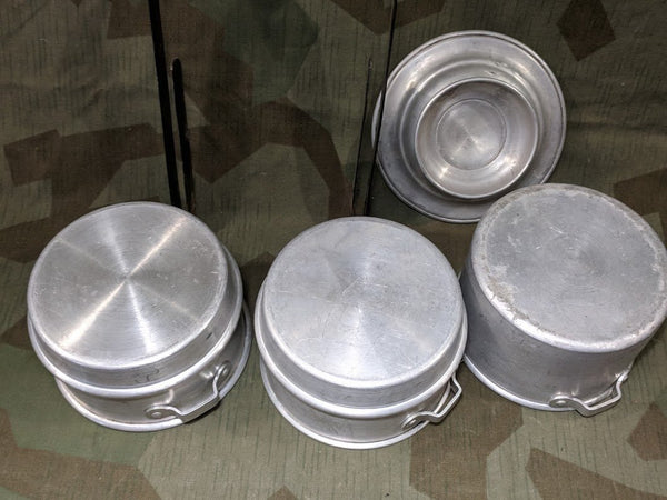 Stacking Aluminum Pots with Metal Handle