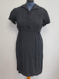 German Black Polka Dot Dress <br> (B-40" W-33" H-41")