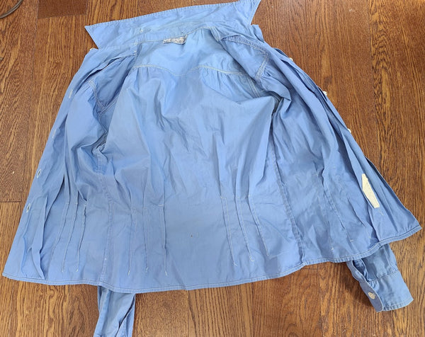WAVES Reserve Blue Blouse (as-is) <br> (B-34" W-29")