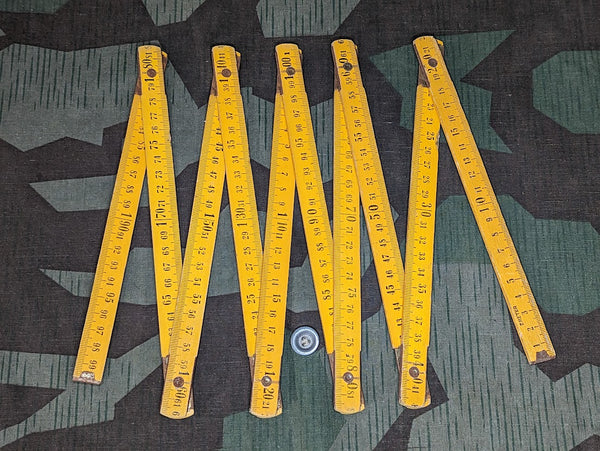 Old German Folding Measuring Stick 2 Meter