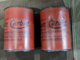 WWI era Bicycle Light Carbide Cans